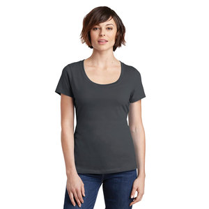 Camiseta transpirable para mujer, camiseta informal de manga corta con cuello redondo de verano - Product Image 1