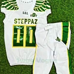 Wholesale <b>Cheap</b> Unisex Heat-Transfer Printed USA American <b>Football</b> Jersey Breathable Short High Quality Uniform Custom Options - Product Image 2