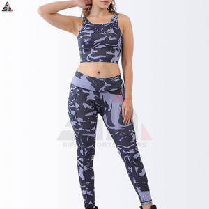 Conjunto de Yoga para Mujer, Talla Grande, Color Sólido, Logotipo Personalizado, Traje Deportivo de 2 Piezas, Ligero y Transpirable - Product Image 6