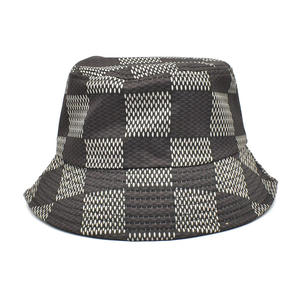 2024ใหม่หมวกถักผ้าฝ้าย100% พิมพ์ลายหมวกทรงถังใส่สบายดีไซน์เท่ๆ - Product Image 1