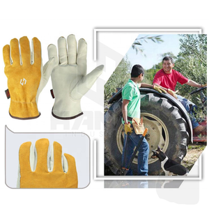 ถุงมืองานเชื่อมหนังแบบพรีเมี่ยมถุงมือผ้าฝ้ายทนความร้อนมีโลโก้ออกแบบได้ตามต้องการ - Product Image 6