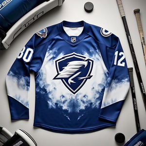 Conjunto de camisetas de hockey sobre hielo para hombre con sublimación personalizada OEM, ropa deportiva, camisetas de hockey de entrenamiento, estilo personalizable - Product Image 3