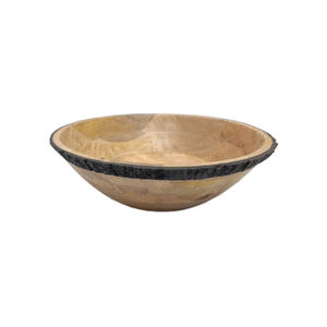 Tazón de fruta de forma redonda de madera con acabado natural para utensilios de cocina de mesa, ensaladera, hogar y hoteles, comida y aperitivos, cuencos para servir - Product Image 6