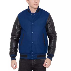 Custom Logo Vintage Varsity <b>Jacket</b> for Men Winter Canvas with Side Pocket <b>Patchwork</b> Design Windproof & Waterproof - Product Image 1