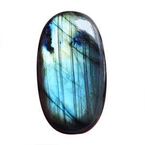 Cabochon en Labradorite bleue naturelle coupe ovale traditionnelle 43x24x8mm pour la fabrication de bijoux pierres précieuses en vrac avec une hauteur de 8mm - Product Image 1