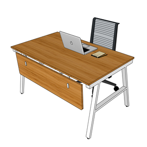 BFAB006-140x80cm ABamboo Minimalist Design Footrest Assembly Required Steel Frame <b>Workstation</b> - Product Image 2