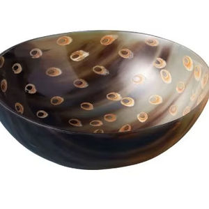 ชามสลัดควายฮอร์นงานหัตถกรรมถั่วทำมือดีไซน์ใหม่สำหรับผู้ผลิตขายส่ง - Product Image 1