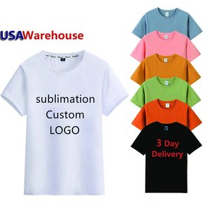 Logo personnalisé sérigraphie unie femme t-shirts en coton pour femmes - Product Image 4