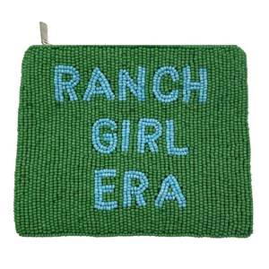 Nouveau Design Artisanat Perlé Broderie RANCH GIRL ERA Mini Sac À Fermeture Éclair Élégant Fantaisie Élégant Et Dernier Luxe Par Hiba Enterprises - Product Image 1