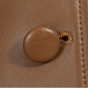 Abrigo de Cuero Personalizado para Mujer, Modelo 2025, Gabardinas de Cuero para Invierno, Chaquetas de Cuero para Mujer a Precio Económico, Venta al por Mayor OEM - Product Image 6