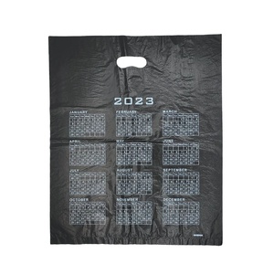 Bolsas de Plástico Personalizadas al por Mayor con Calendario, Troqueladas, con Fuelle Lateral, Logotipo Impreso en Huecograbado, Reciclables, con Asa de Parche, para Comestibles y Negocios - Product Image 1