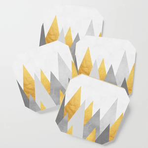 Promoción personalizada de alta calidad Posavasos de madera de acacia Varios diseños con impresión de esmalte Color natural Juego de 4 piezas - Product Image 2