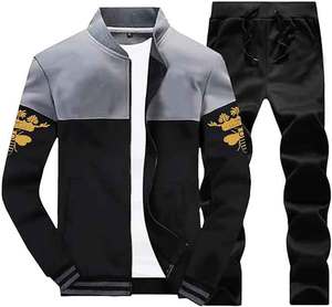 Survêtement à fermeture éclair avec logo personnalisé survêtement de jogging d'entraînement pour hommes avec fermeture à glissière à glissière vêtements de sport pour hommes ensembles de survêtements - Product Image 6