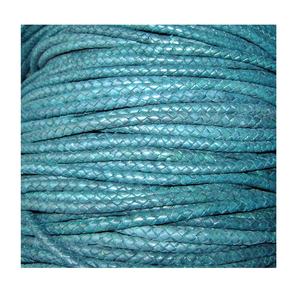 Cordones redondos de cuero trenzado para pulseras DIY, joyería y otros accesorios a precio de venta - Product Image 1