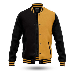 Veste universitaire pour homme 2025, nouvelle collection, classique, mélange de laine, manches en cuir, style streetwear, décontractée, mode, chaude, veste d'hiver pour le collège - Product Image 6