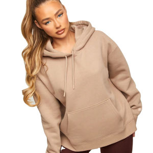 Sudadera con Capucha de Forro Polar para Mujer, Sudadera de Invierno con Capucha para Parejas con Logotipo Frontal - Product Image 3