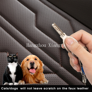 Funda de Asiento de Coche Universal de Cuero Sintético Xiangta 5D, Accesorios Interiores para Coche, Impermeable, Juego Completo de Fundas para Cinco Asientos - Product Image 5