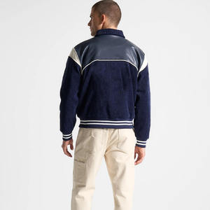 DENIMGUYS hommes Varsity Denim veste dos broderie Logo hommes vêtements décontractés automne Denim bouton up manteau Y2k Jean veste hommes - Product Image 6