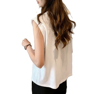 Débardeur ample sans manches pour femme, style décontracté été 2026, t-shirt basique quotidien doux et extensible, tenue féminine élégante - Product Image 6