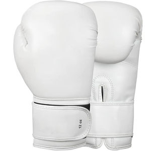Gants de boxe en cuir véritable de haute qualité avec logo personnalisé, fabriqués au Pakistan au meilleur prix - Product Image 1