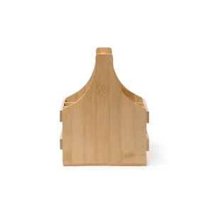 Porte-bouteilles en bambou personnalisé Koril, gadget unique - Product Image 2