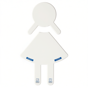 HEWI Symbol Woman 801.91.020 Funda para asiento de inodoro de poliamida Color No. 97 87 mm de ancho, 150 mm de alto, 3 mm de grosor - Product Image 3