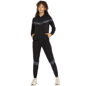 Ensemble de survêtement avec Logo personnalisé pour femme, en coton et Polyester, avec fermeture éclair, pour le Sport, le Jogging, le football - Product Image 2
