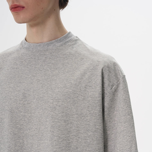 Oversized Cotton Tees for <b>Men</b> and Women - Drop Shoulders - <b>Stretch</b> Flexible Fabric for Gym Workouts -Wholesale - Product Image 3