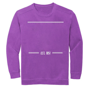 Multi-Color Custom Greek Sorority Sweatshirt Casual Winter Acid Wash Print avec des lettres grecques brodées sur le devant - Product Image 3