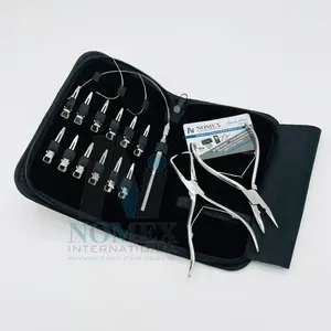 Professional Hair Extension Tools Kit with Sectioning Clips Cutting Shear Beads Application and Removal Pliers High Quality