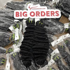 Cabello crudo vietnamita, proveedor de paquetes de tejido profundo negro natural 100% extensiones de cabello humano crudo sin procesar - Product Image 3