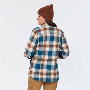 Chemises en flanelle décontractées à boutons solides pour femmes 100% coton léger et chaud pour tous les jours - Product Image 2