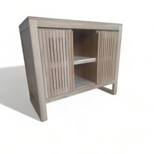 Muebles de baño de madera modernos personalizados especializados fabricante de muebles de Indonesia tocador gabinete de madera doble individual al por mayor - Product Image 1