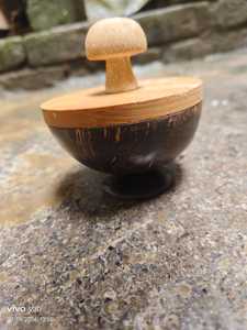 ชามไม้ไผ่พร้อมฝาขนาด100มล. เป็นมิตรกับสิ่งแวดล้อมสั่งจำหน่ายเครื่องสำอาง - Product Image 2