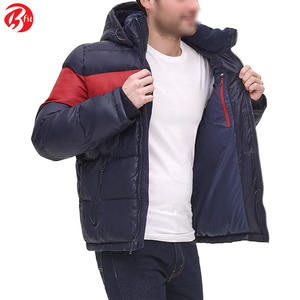 Men's Lightweight Canvas Puffer Jacket Hood New Style Winter Outerwear Featuring Padding Fabric Material Apparel Accessories - Product Image 5