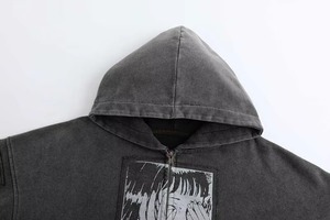 Sudadera con capucha de gran tamaño personalizada de primera calidad, suéter básico de mezcla de algodón, sudaderas con capucha de gran tamaño para hombres, sudaderas con capucha de gran tamaño personalizadas - Product Image 5