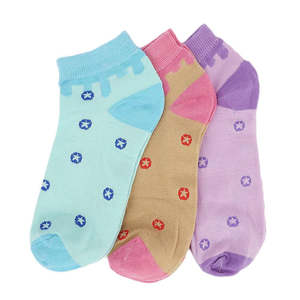 Calcetines tobilleros para mujer, paquete de 3 - Multicolor - Product Image 1