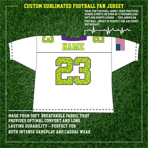 Jersey de fútbol americano de calidad premium para verano, diseño de malla de ajuste cuadrado, pantalones cortos transpirables antibacterianos de secado rápido, novedad - Product Image 3