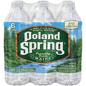 POLAND SPRING Brand 100% Eau de source naturelle Mini bouteilles en plastique de 8 onces (paquet de 12)-Eau potable - Product Image 5