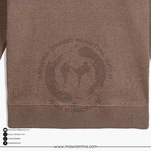 Sweat-shirt pour homme en laine 100% Mawra avec logo personnalisé OEM, broderie, vente en gros, haute qualité, streetwear d'hiver, prix d'usine, extérieur - Product Image 4