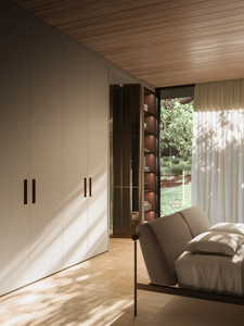 Armoire murale de style européen en bois sur mesure JY Project pour chambre à coucher vietnamienne, dressing, maison, hôtel, appartement, villa - Product Image 3