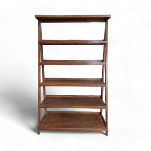 Contemporary Stylish Modern Teakwood Bookrack Solid Iron Wooden Cabinet for Home Office Dining Living Room Storage Display for - Product Image 3