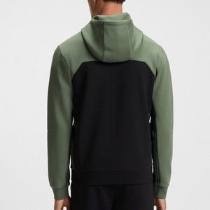 Survêtement pour homme avec design à blocs de couleur, logo personnalisé et capuche avec cordon de serrage pour l'hiver, design décontracté à manches longues - Product Image 5