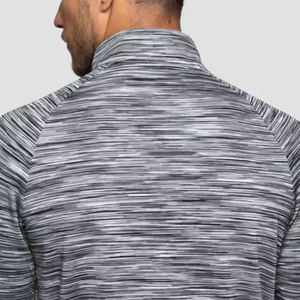 Camisa de manga larga de cuello alto de corte regular para hombre 220g ligero 88% poliéster 12% ELASTANO tejido transpirable antiarrugas - Product Image 4