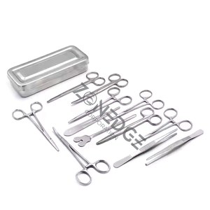 Juego básico de cirugía menor de 13 piezas de alta calidad Base de instrumentos quirúrgicos en una conveniente caja de cirugía menor de 13 piezas Sin revisiones - Product Image 4