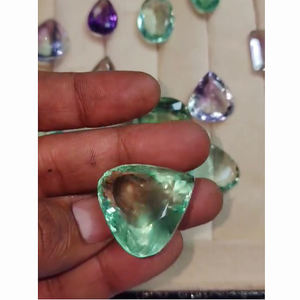 17ชิ้นของฟลูออไรต์ธรรมชาติ18มิลลิเมตรถึง30มิลลิเมตรรูปไข่ลูกแพร์สี่เหลี่ยมผืนผ้า Facet 658 CTS Lot Iroc ขายอัญมณีที่มีคุณภาพสูงเรา $256สำหรับทุกคน - Product Image 6