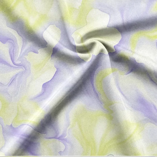 90 polyester 10 viscose tissu d'impression numérique personnalisé non tissé pour robe
