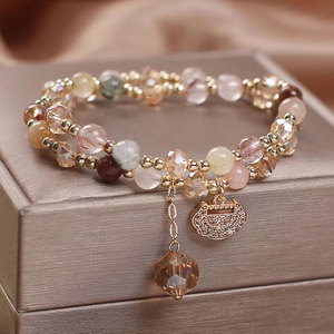 8mm Strawberry Quartz Beaded <b>Bracelets</b> Wholesale Healing Crystals Luxury Unisex Gift - Product Image 5