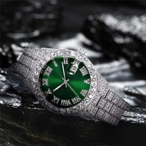 Reloj de Pulsera de Lujo para Hombre, Mecánico ETA, con Diamantes Moissanite, Caja de Acero de Dos Tonos, Esfera Analógica de 42 mm, Estilo Deportivo Hip Hop - Product Image 3