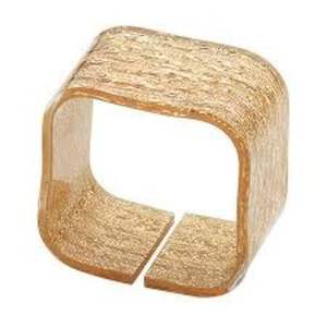 Anneaux de serviette en laiton plaqué or pour mariage et événements Décoration de table en gros Idéal pour les centres de villégiature et les mariages disponibles en Inde - Product Image 2